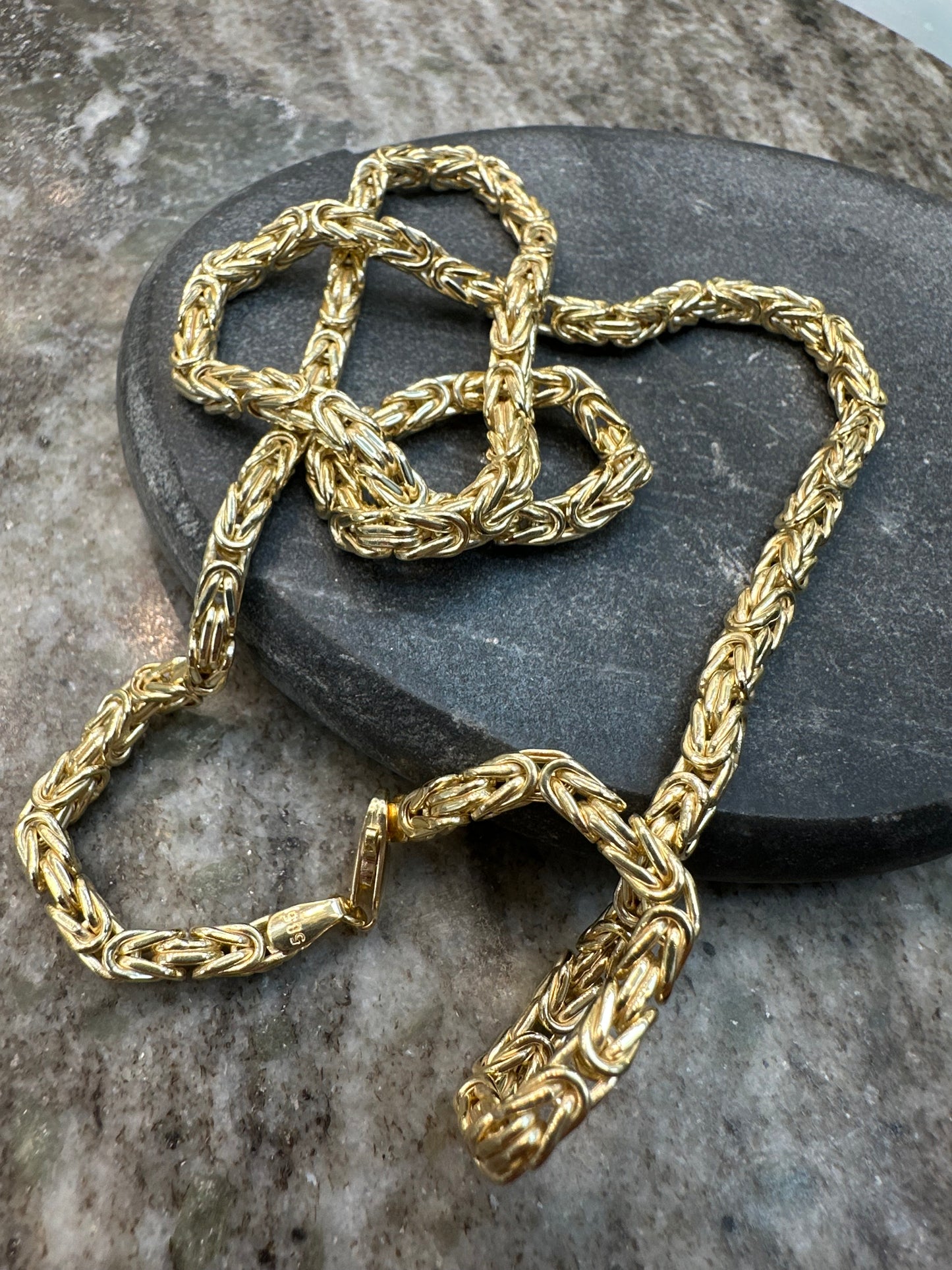Prachtige 14K Gouden Koningsketting – 60 cm | 4,5 mm | Luxe & Krachtig