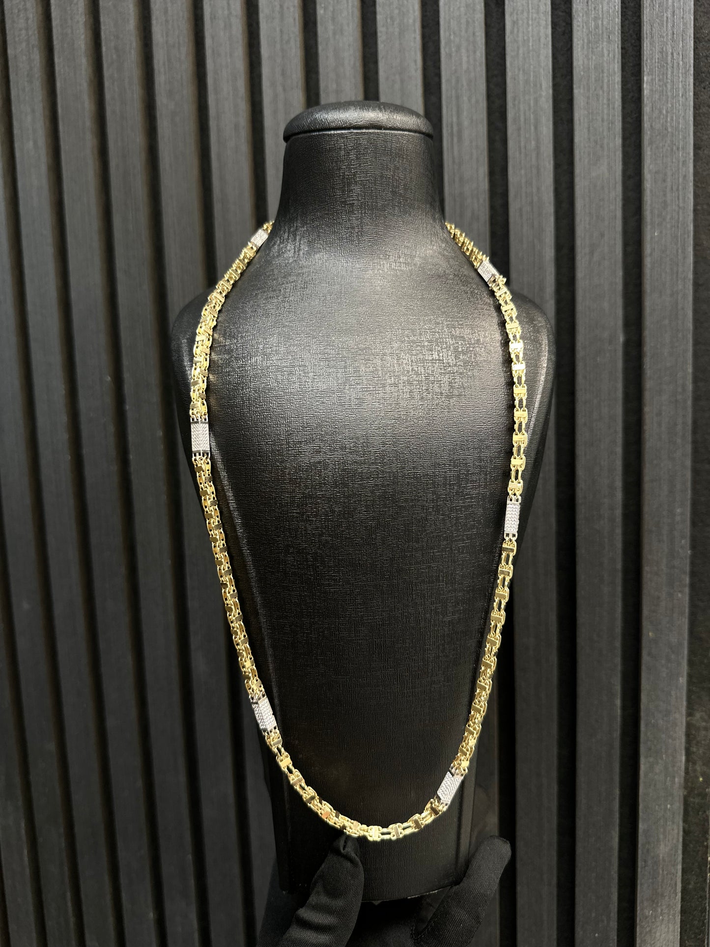 Prachtige 14K Gouden Iced Magnum Ketting – 70 cm | 5 mm | Luxe & Vol Glans