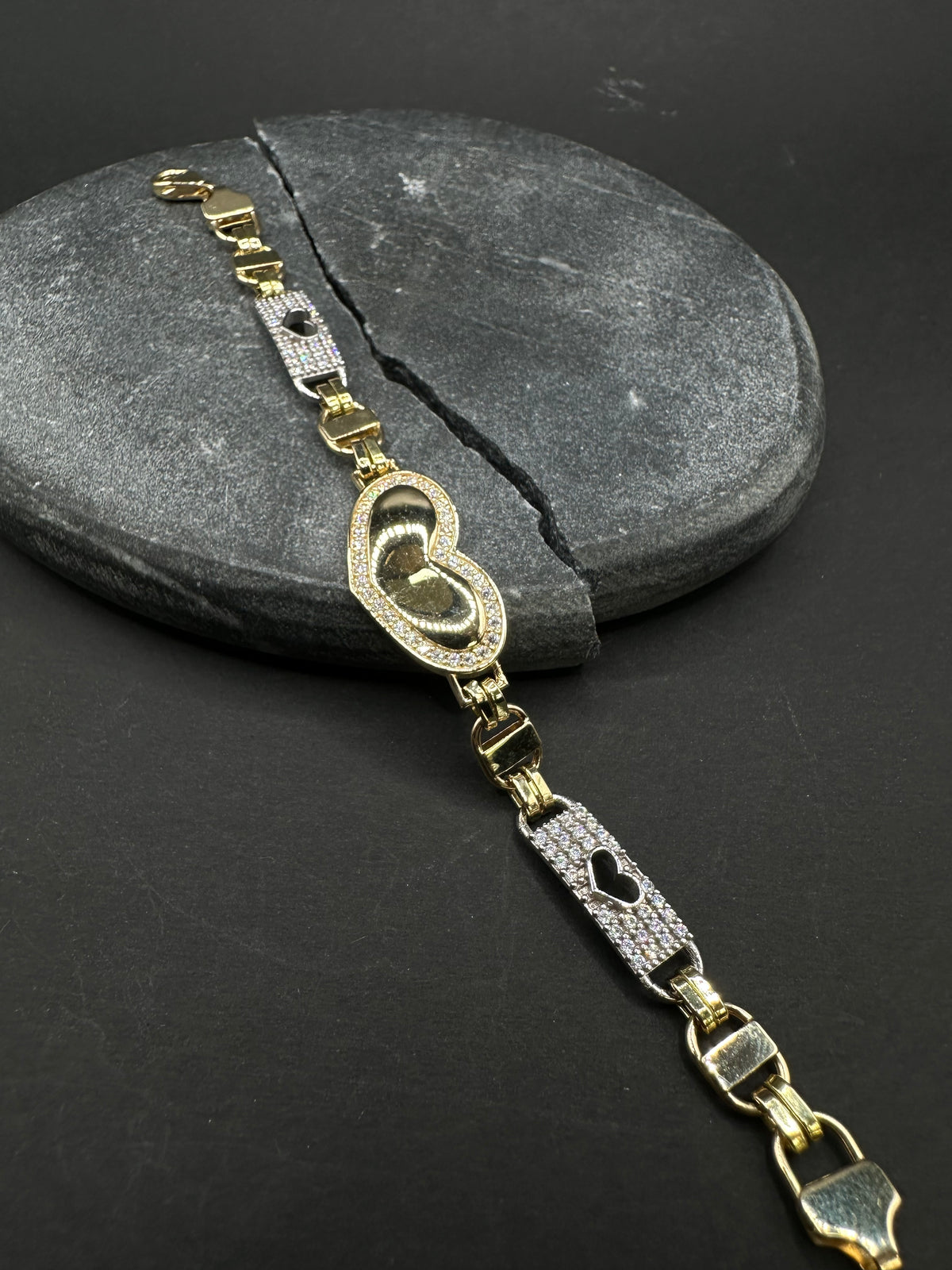 14K Gouden Armband met Zirkonia – 15 cm | 5,4 mm