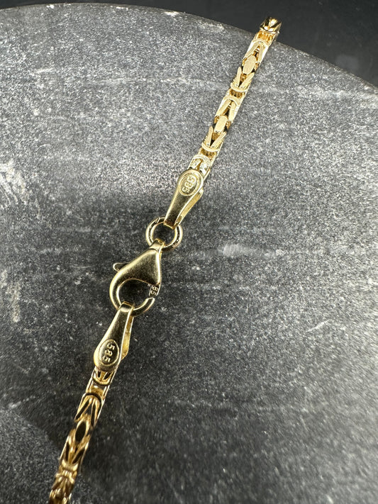 14K Gouden Massieve Elegante Koningsketting – 2,1 mm| Unisex