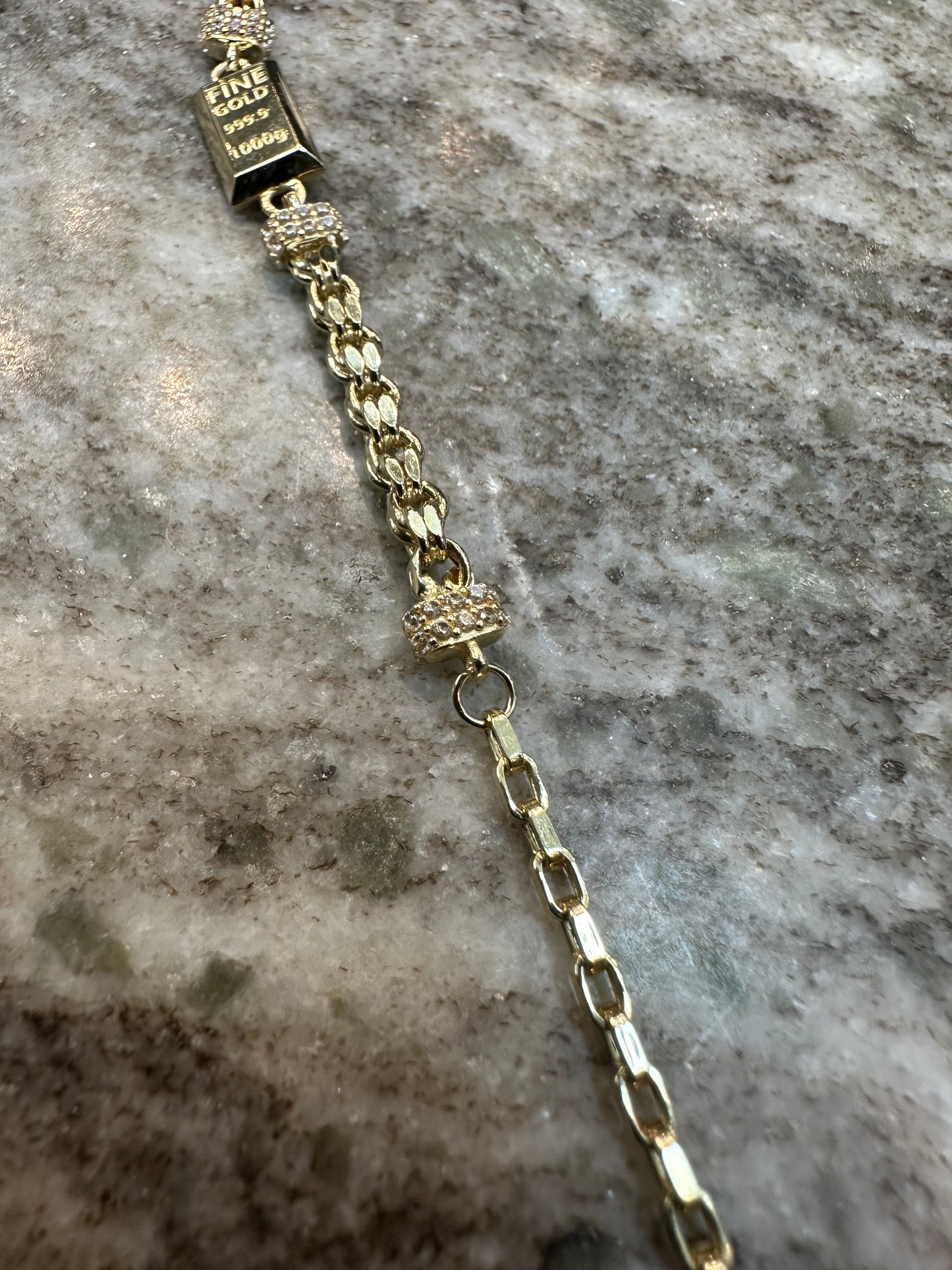 14K Gouden Fine Gold Armband