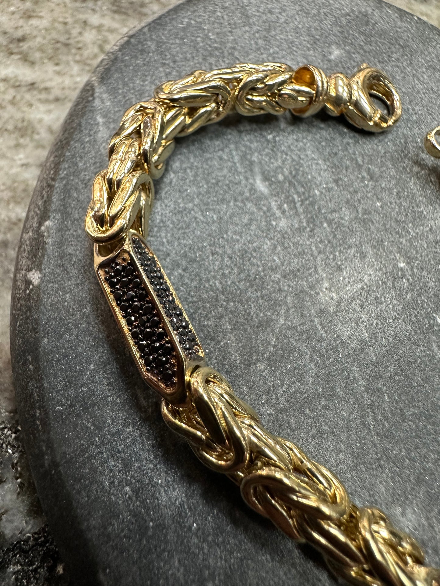 Prachtige 14k Gouden Koningsset met onyx