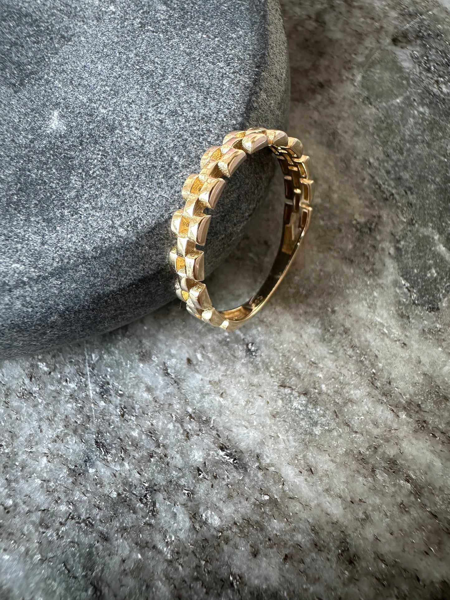 Prachtige 14K Gouden Rollie Ring