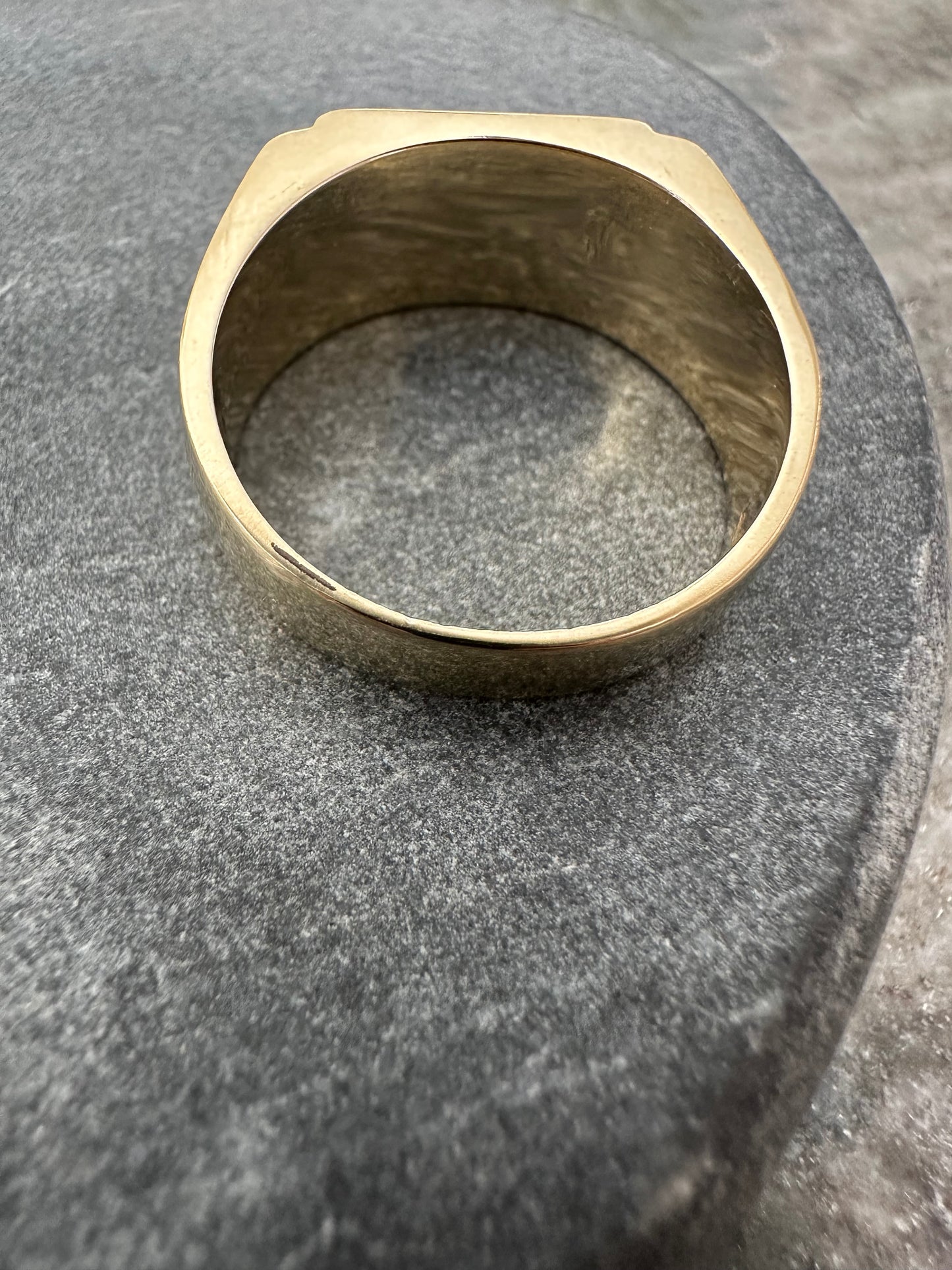 14K Gouden Massieve Zegelring