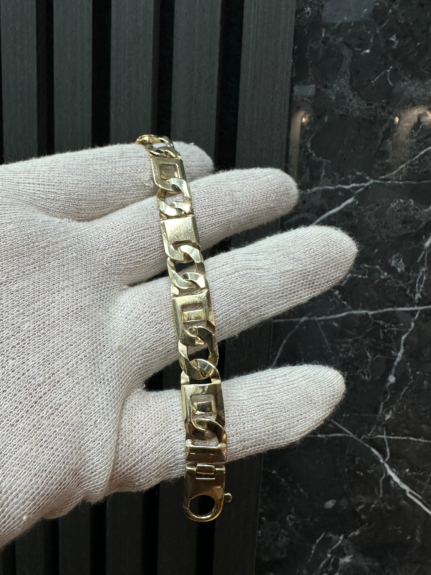 14K Massieve Gouden Rollie Armband – 11,6 mm, 21 cm
