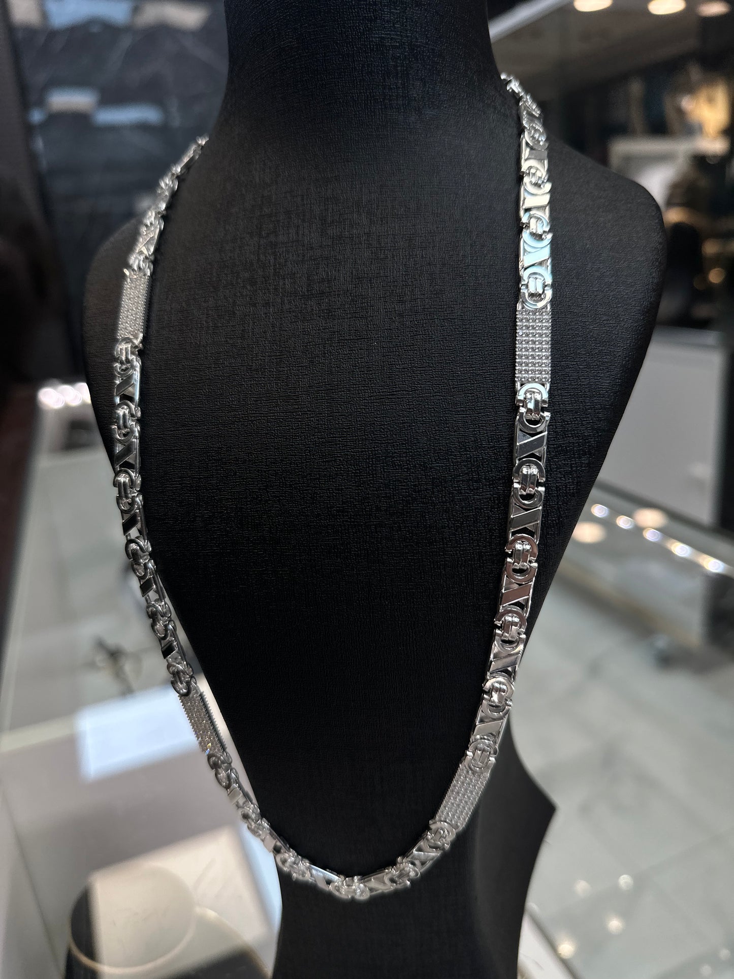 Prachtige 925 Zilveren Iced Valentino Ketting – 61 cm | 6,5 mm | Luxe & Stijlvol