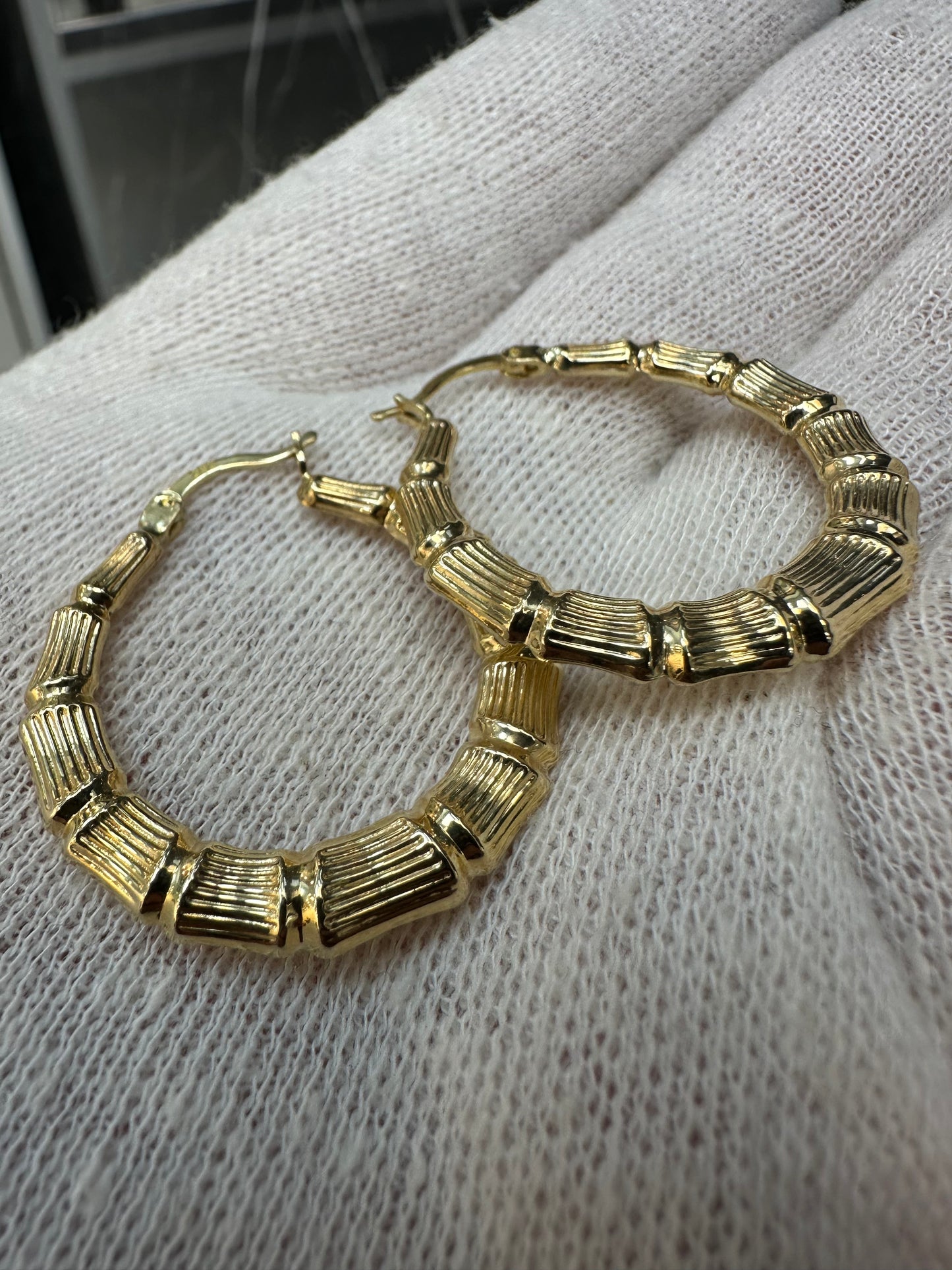 Prachtige 14K Gouden Oorbellen – Diameter 32,2 mm | Tijdloos & Elegant