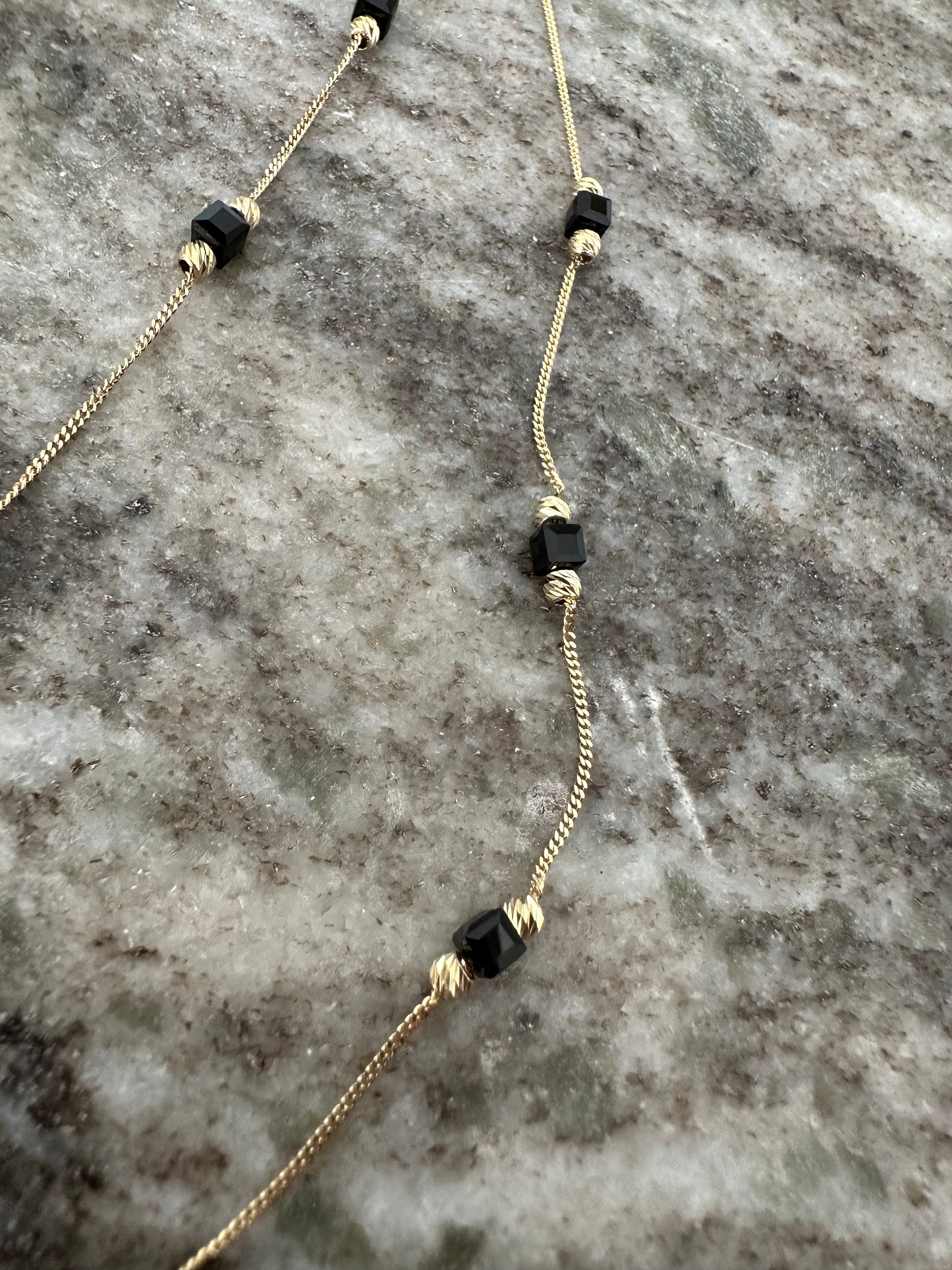 14K Gouden Onyx Set