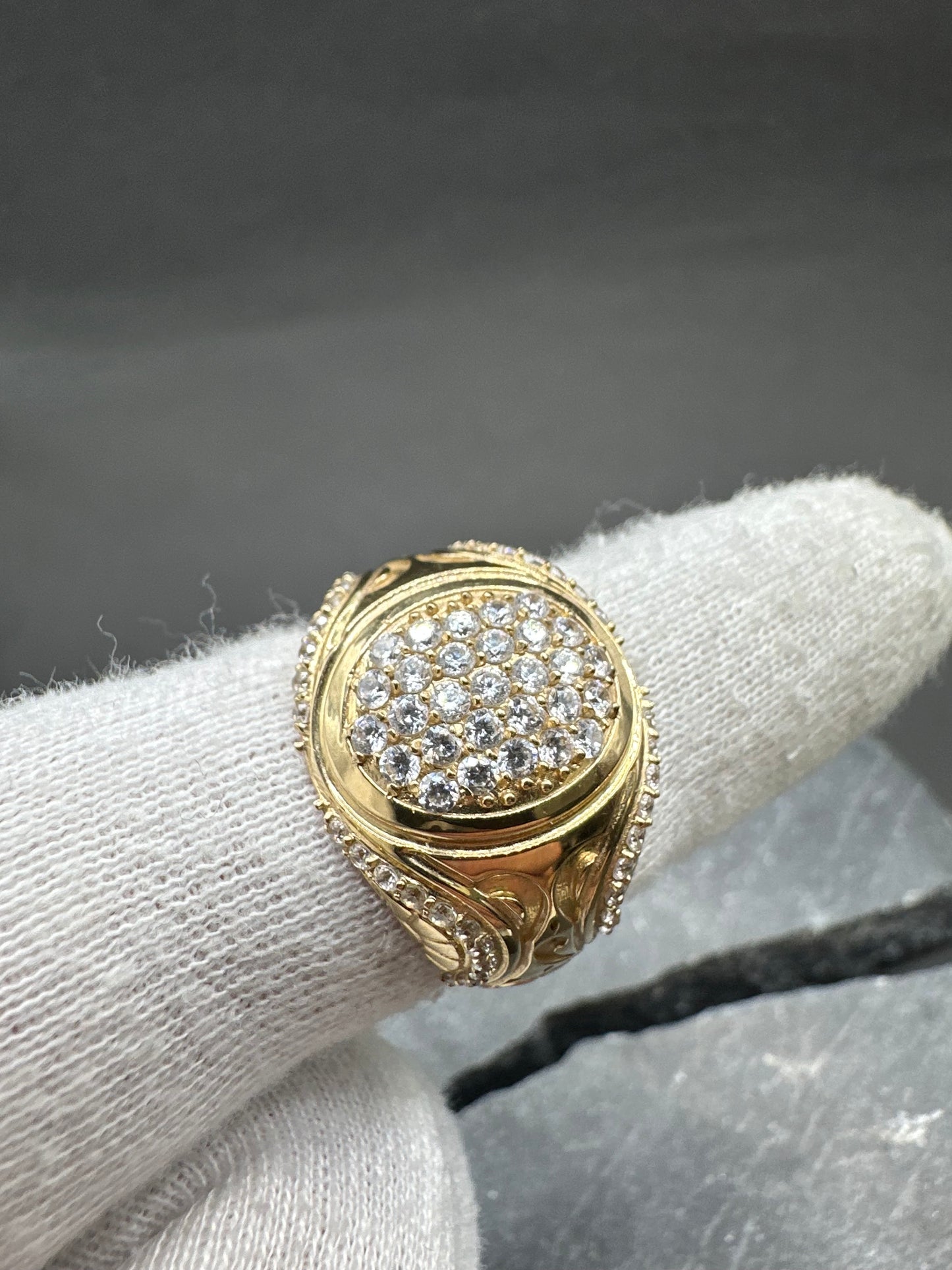 14K Gouden Toto Ring met Zirkonia – Maat 20