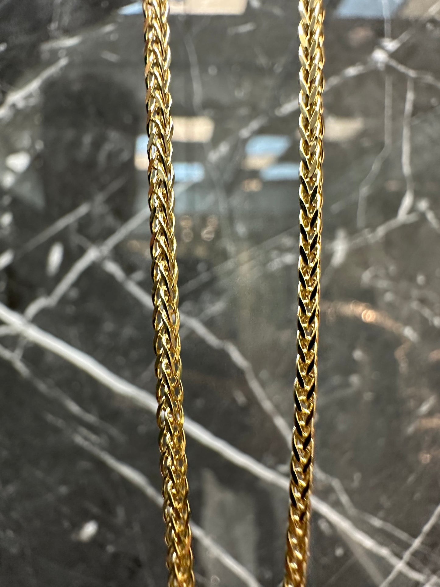 14K Gouden Vossenstaart Ketting – 2 mm | 60 cm | Elegant & Tijdloos