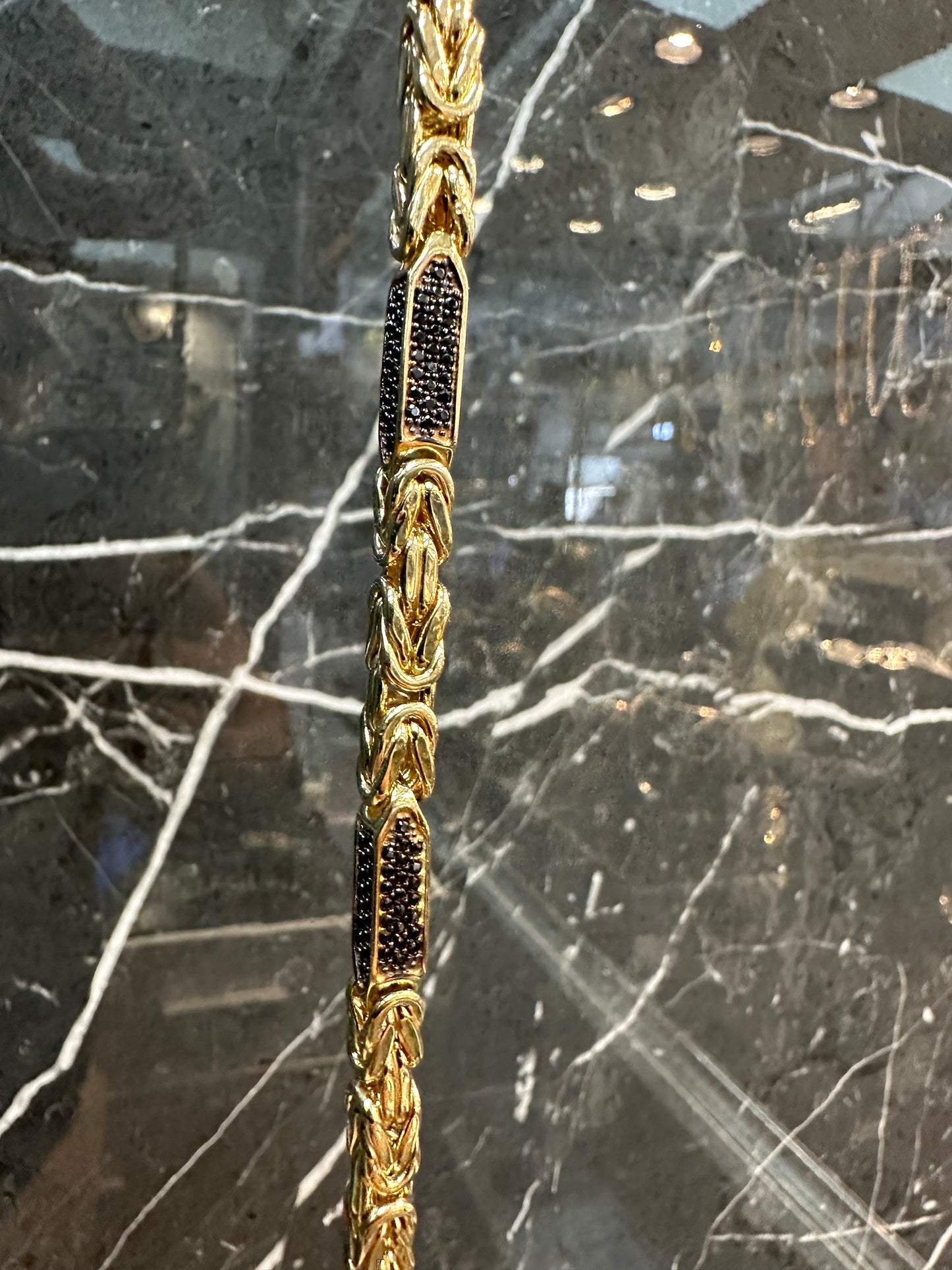 Prachtige 14k Gouden Koningsset met onyx