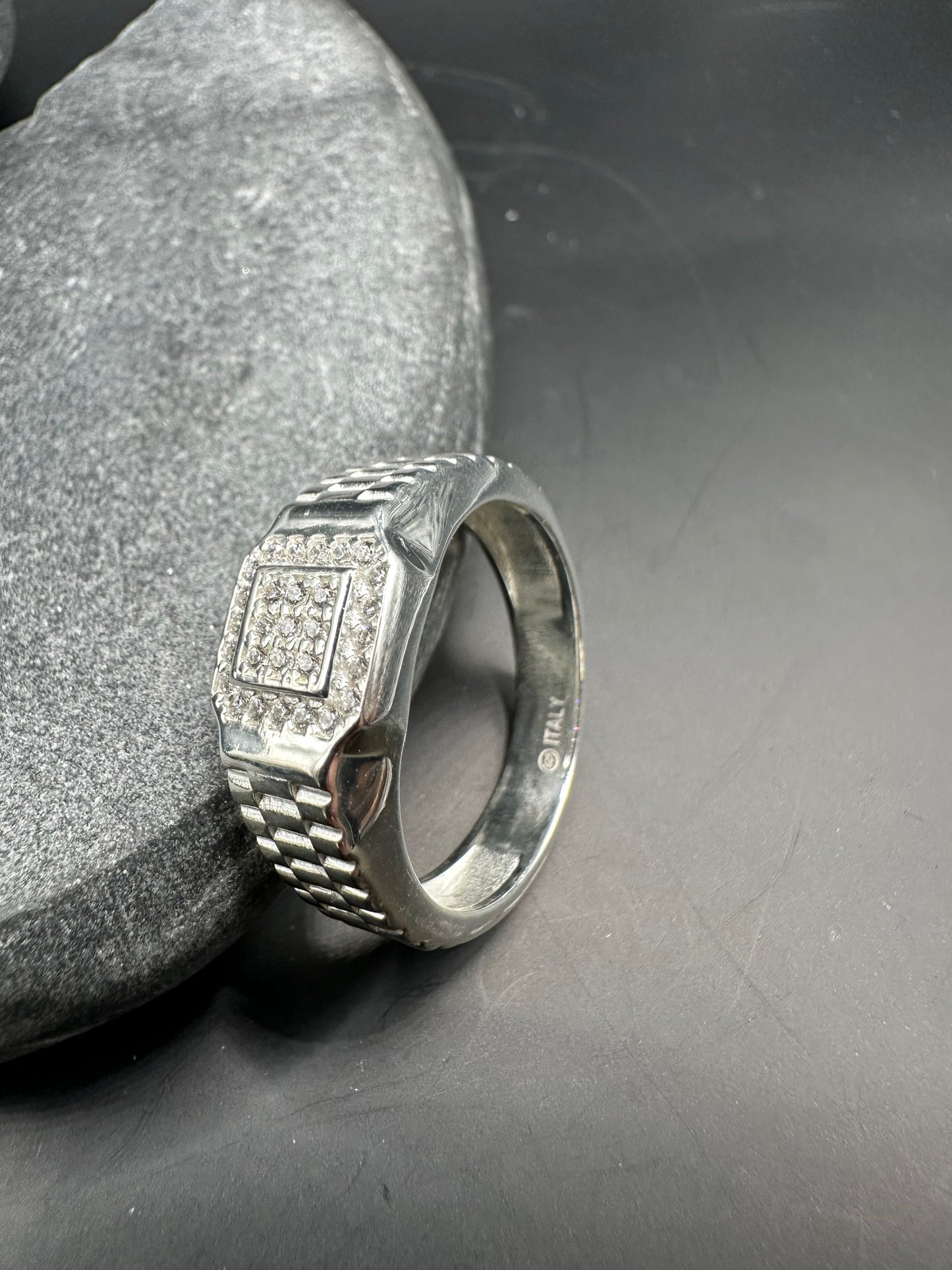 925 Zilveren Ring met Zirkonia – Maat 20