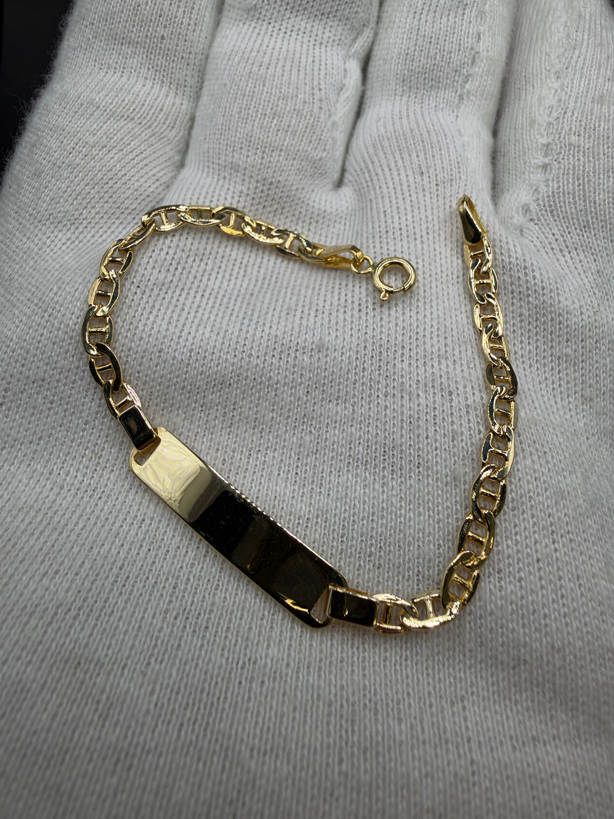 14K Gouden Baby Ankerarmband – 14 cm – 3,1 mm