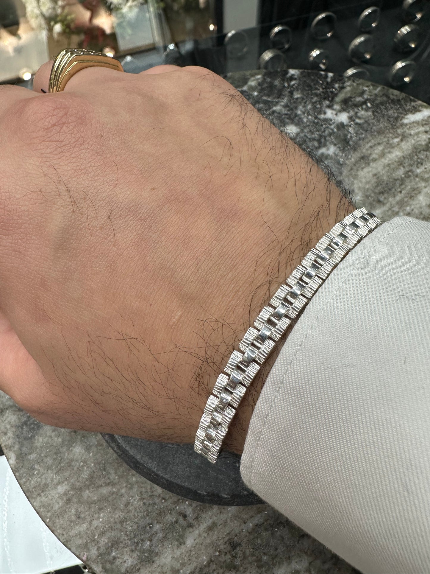 925 Zilveren Rollie Armband – 21 cm