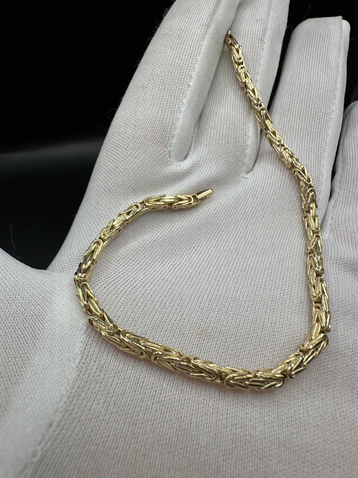 14K Gouden Koningsarmband – 21 cm