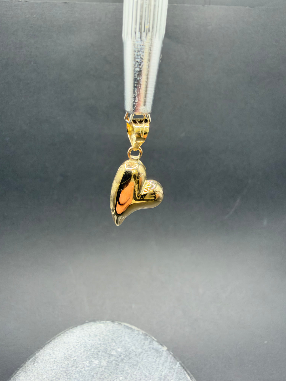 14K Gouden Hart Hanger – 12 × 22 mm