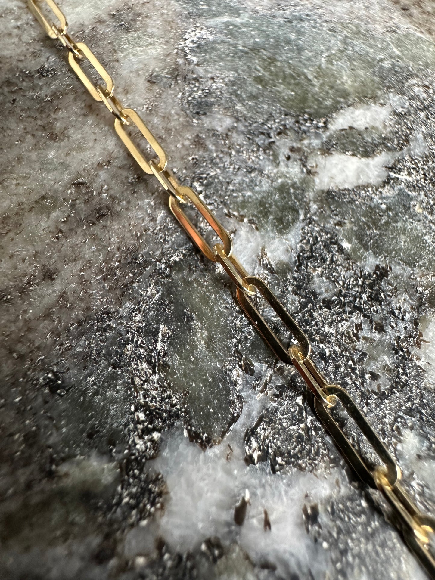 14K Gouden Papierclip Armband
