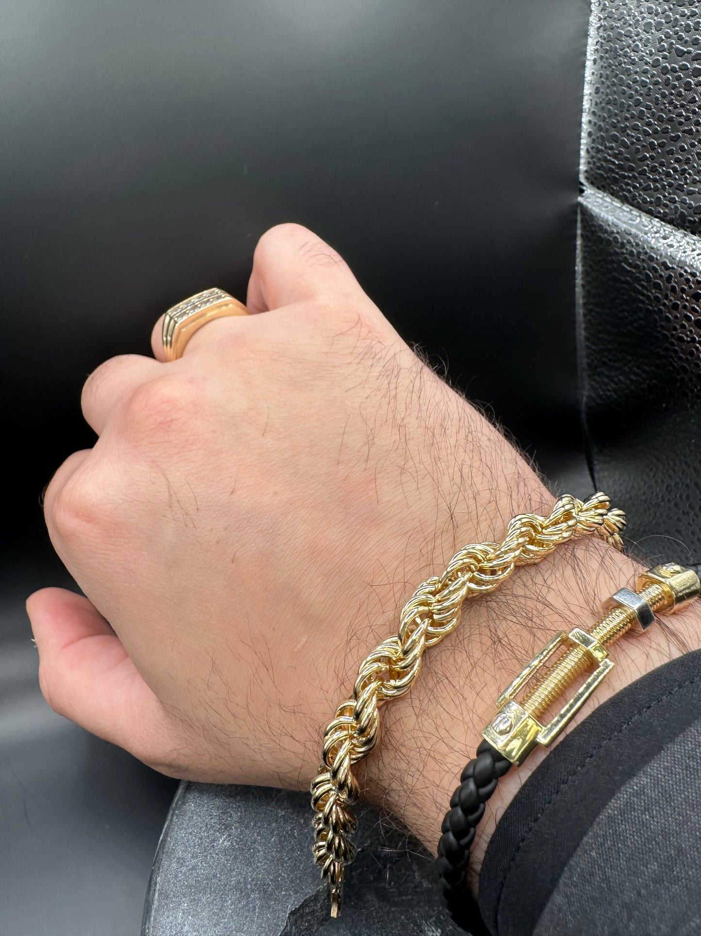 14K Gouden XL Rope Armband – 20,5 cm