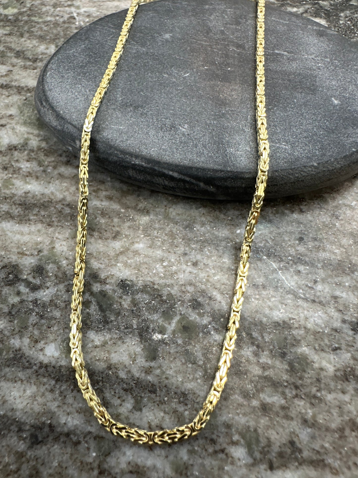Prachtige 14K Gouden Koningsketting – 65 cm | 2,6 mm | Byzantijnse Stijl & Luxe