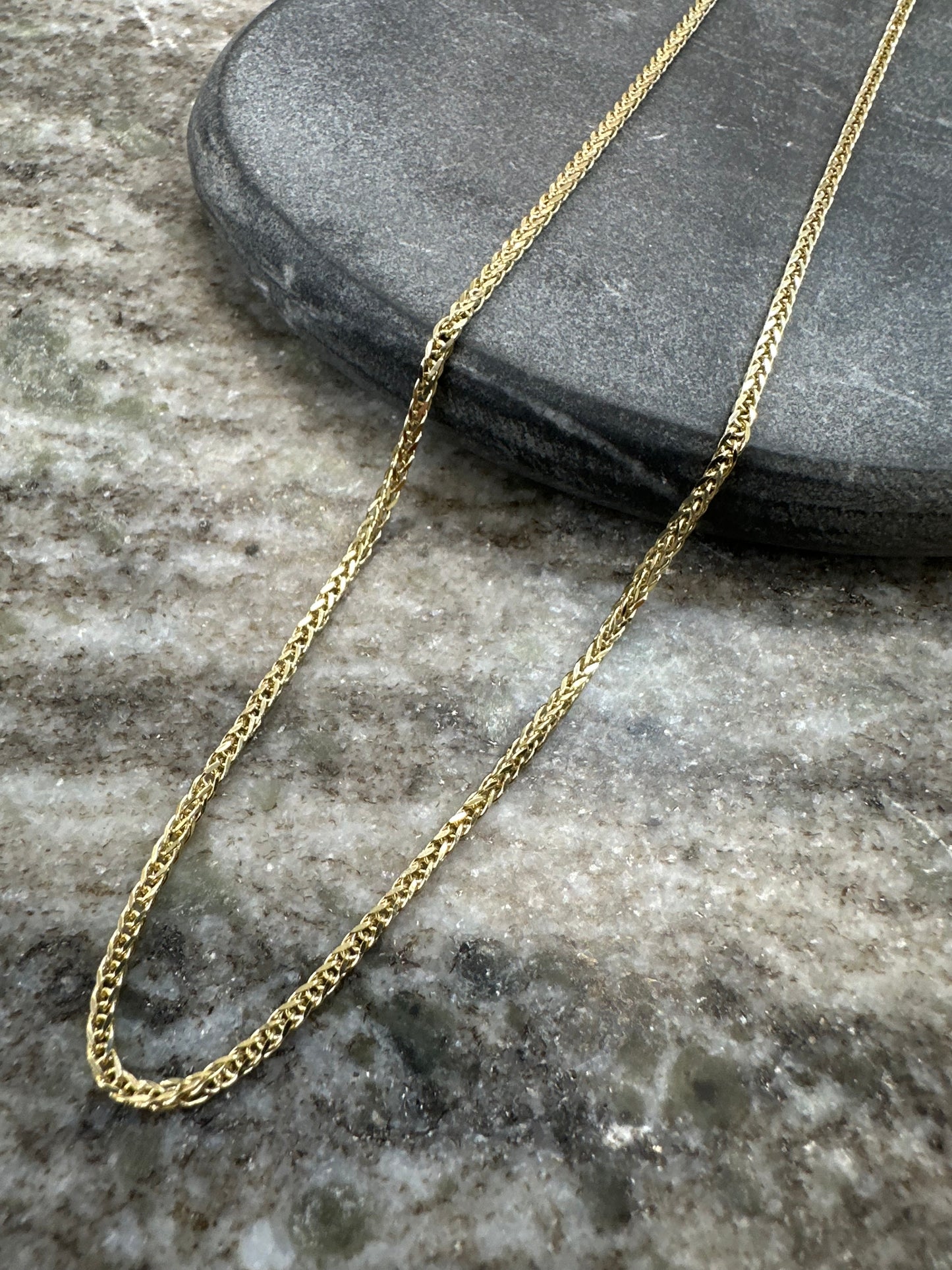 14K Gouden Vossenstaart Ketting – 2 mm | 60 cm | Elegant & Tijdloos