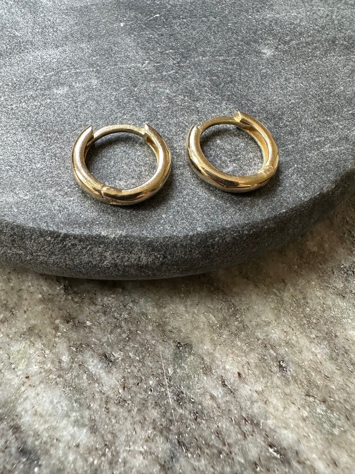 14k Gouden Ronde oorbellen