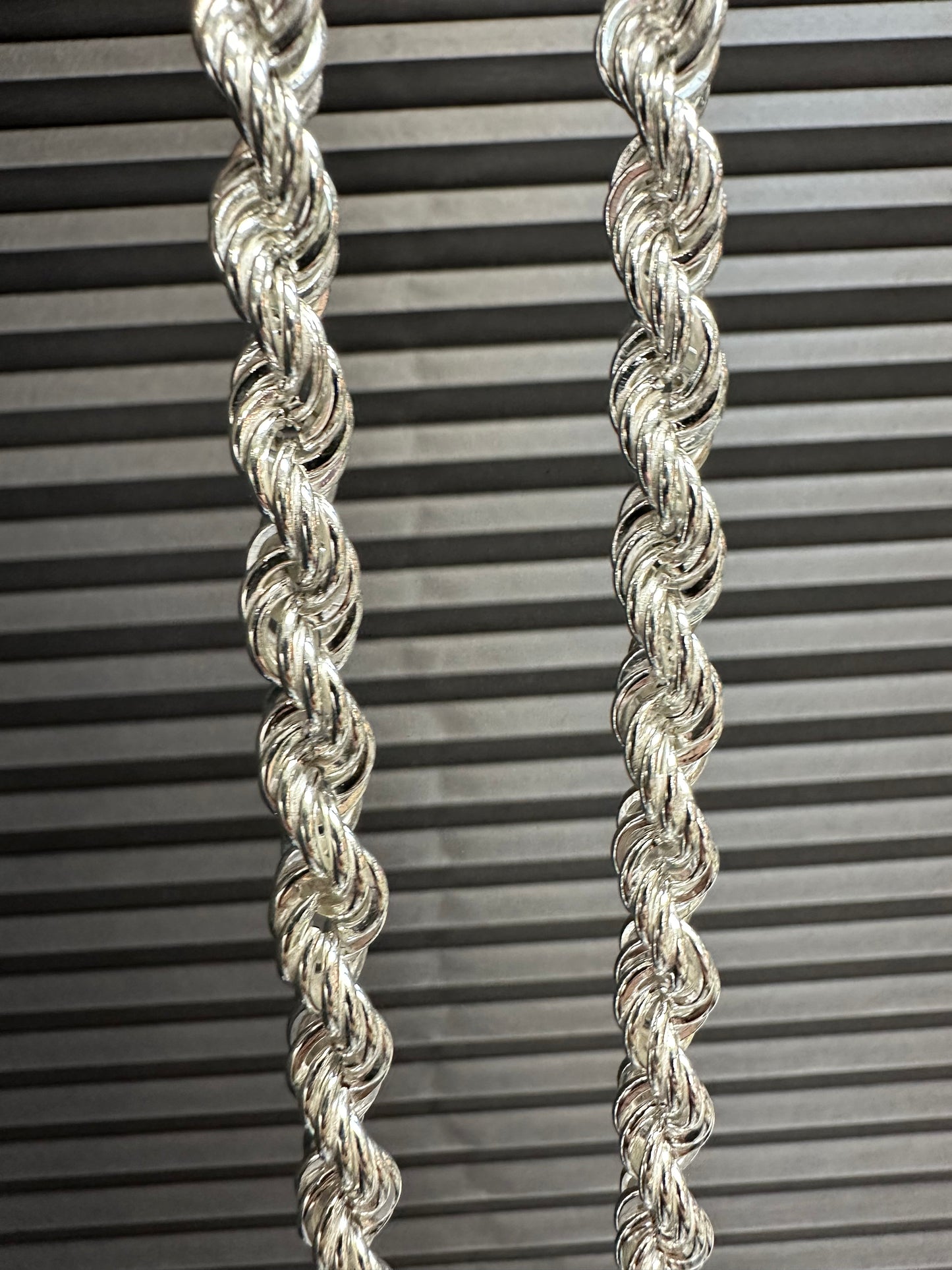 925 Zilveren Rope Chain – 8 mm – 70 cm