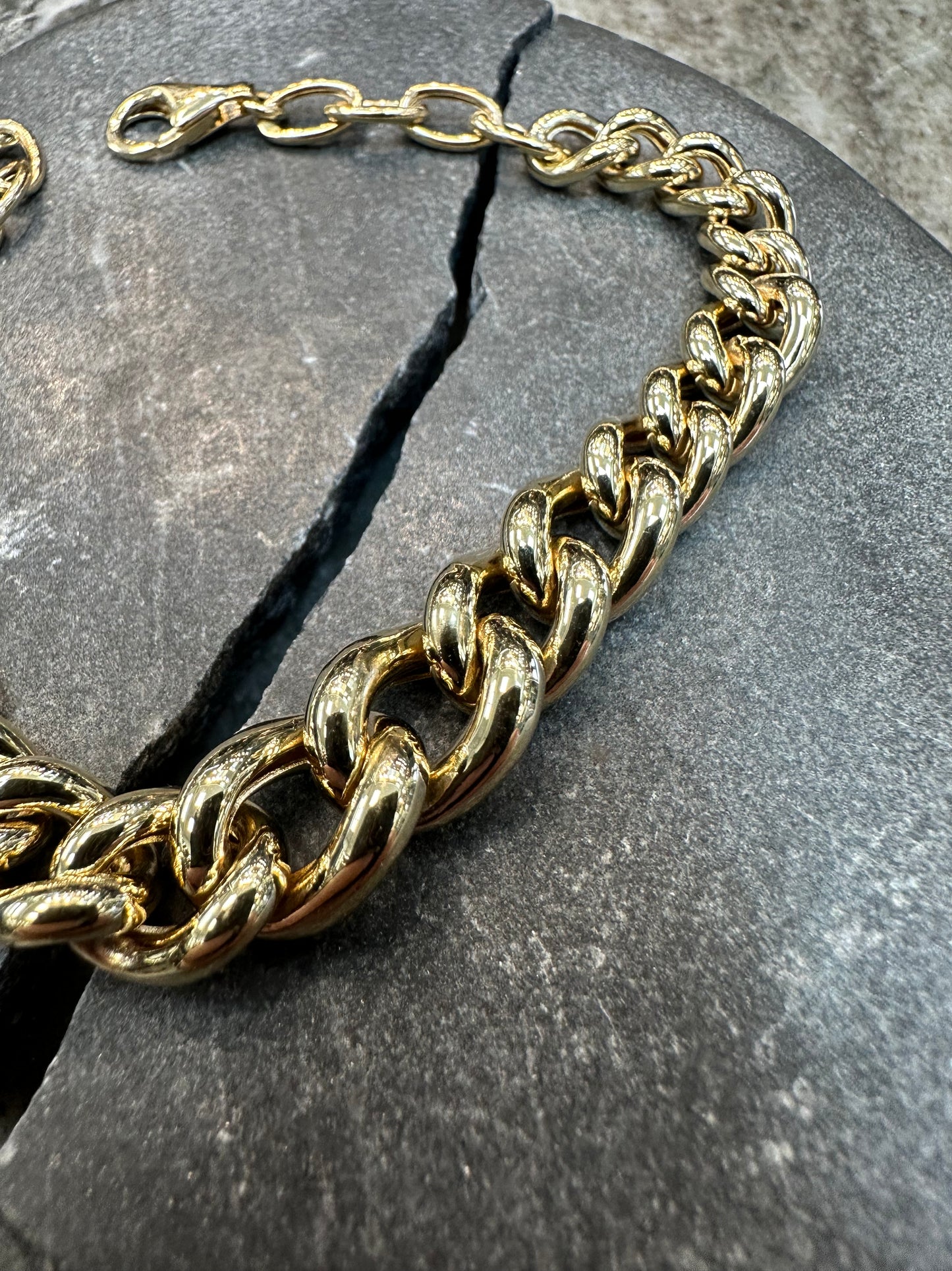 Prachtige 14K Gouden Bicolor Gourmet Armband