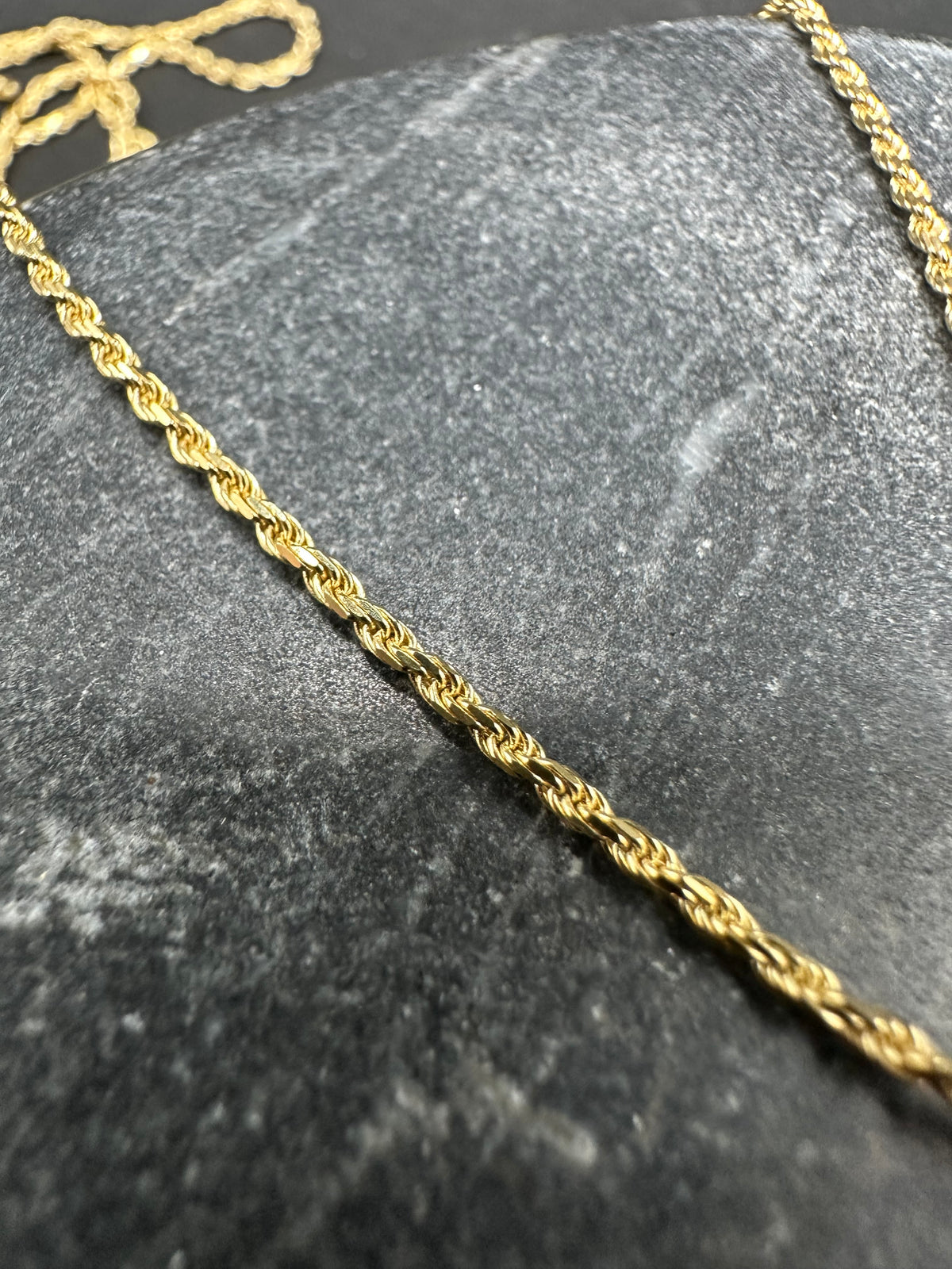 14K Gouden Massieve Rope Ketting met Pinguïn Hanger – 60 cm