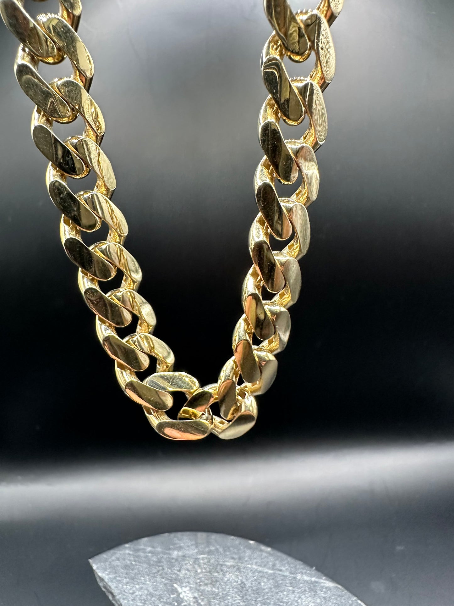14K Gouden Cubaan Link Ketting – 70 cm