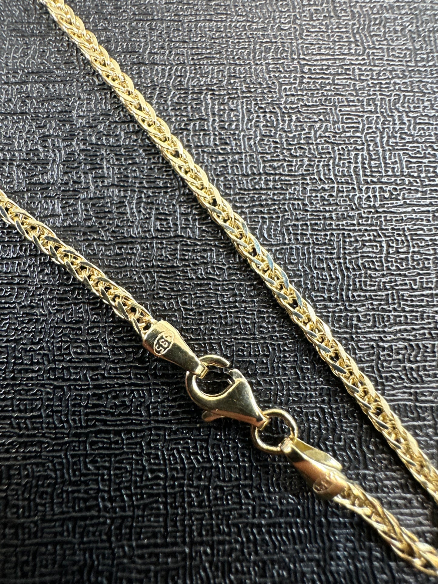 14K Gouden Vossenstaart Ketting – 2 mm | 60 cm | Elegant & Tijdloos