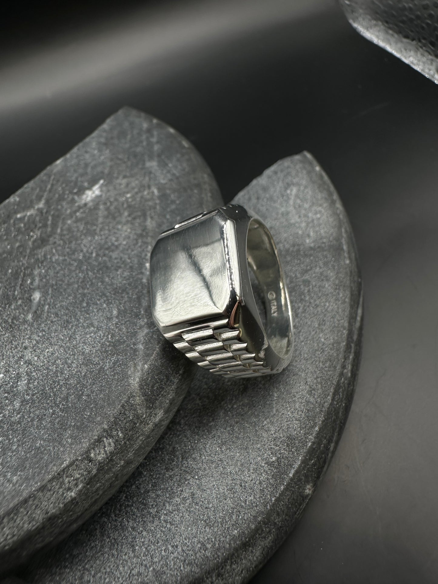 925 Zilveren Massieve Zegelring