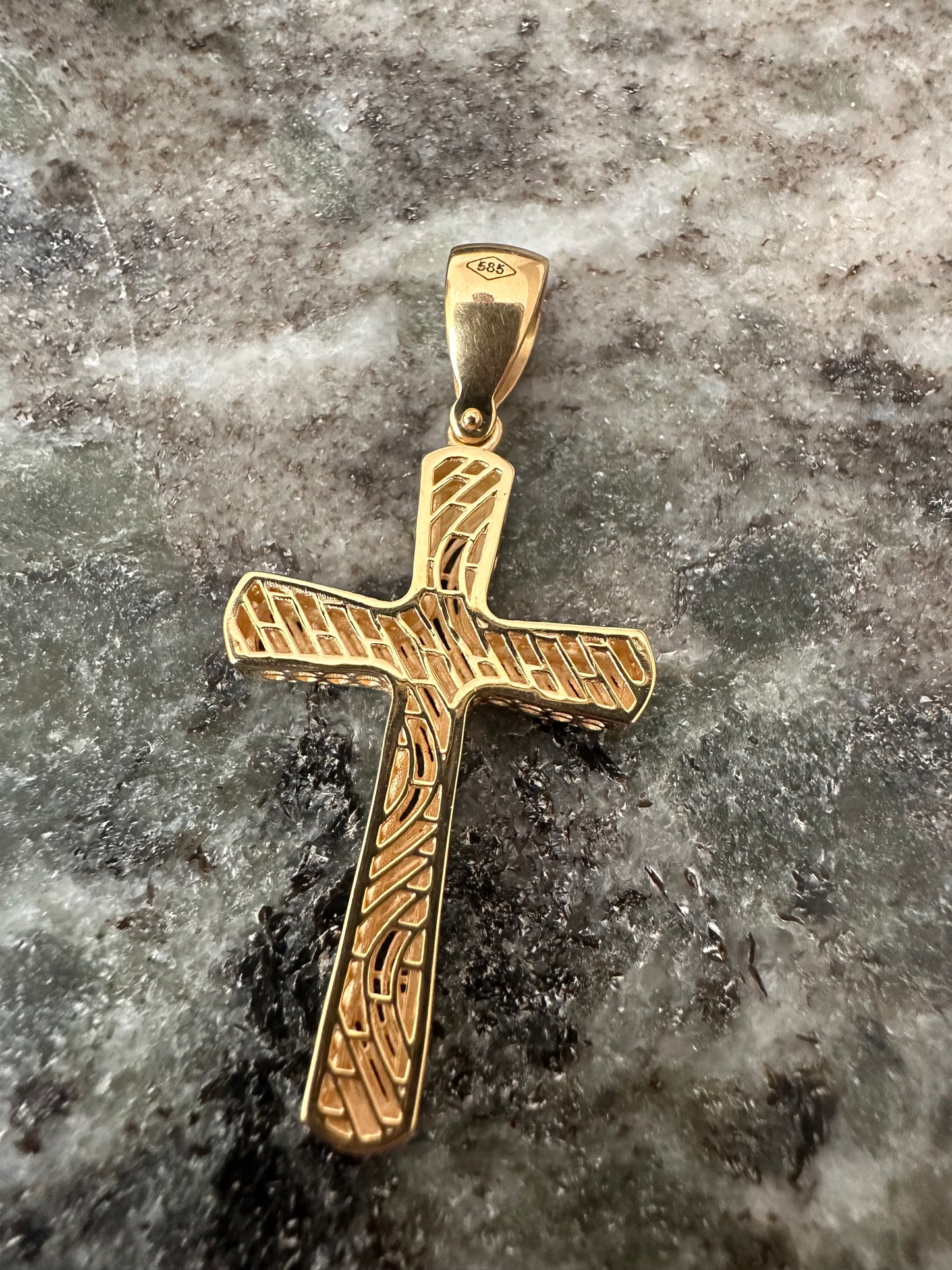 14K Gouden Kruis Kettinghanger