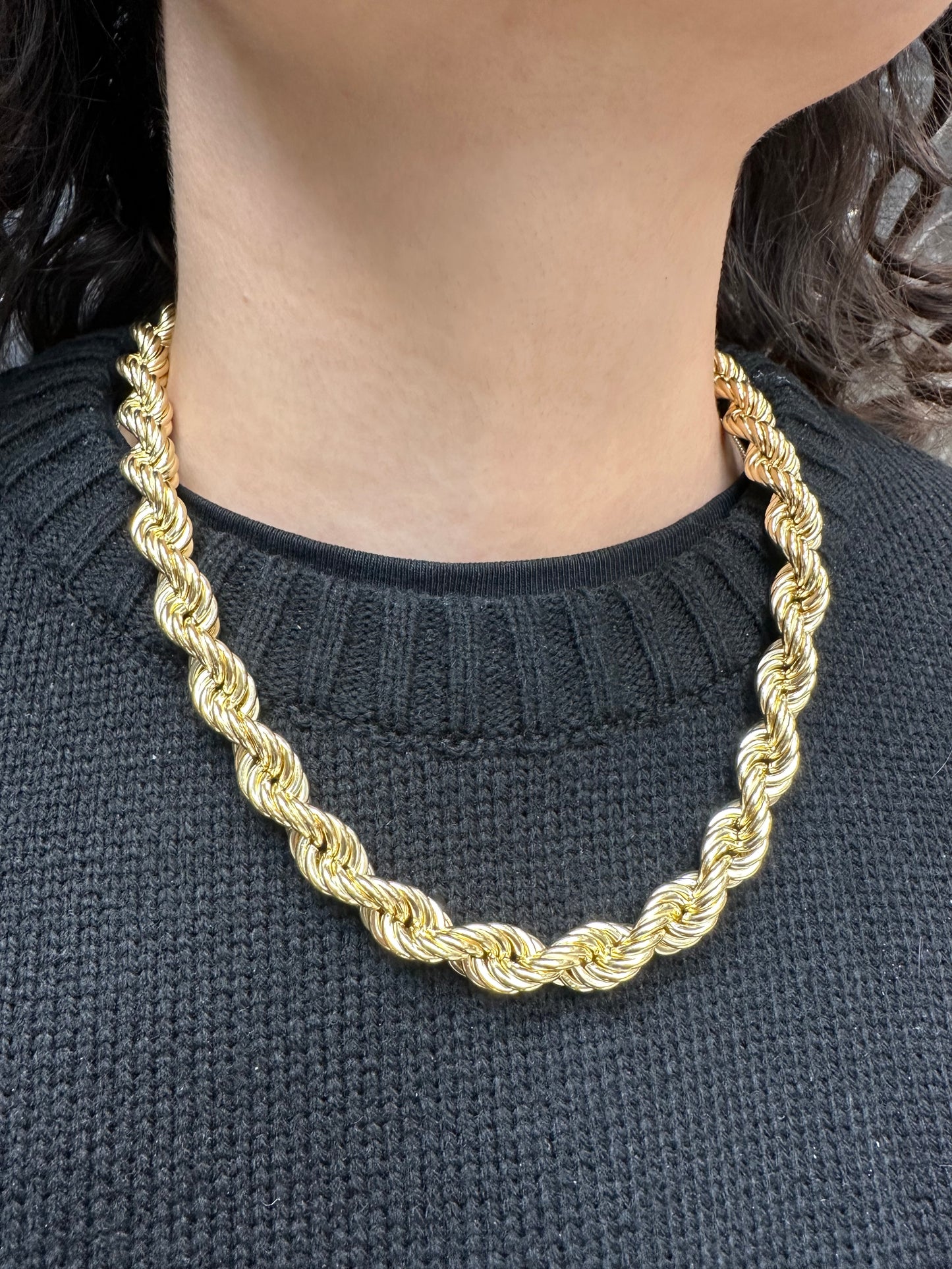 18K Gouden Rope Collier – 52 cm