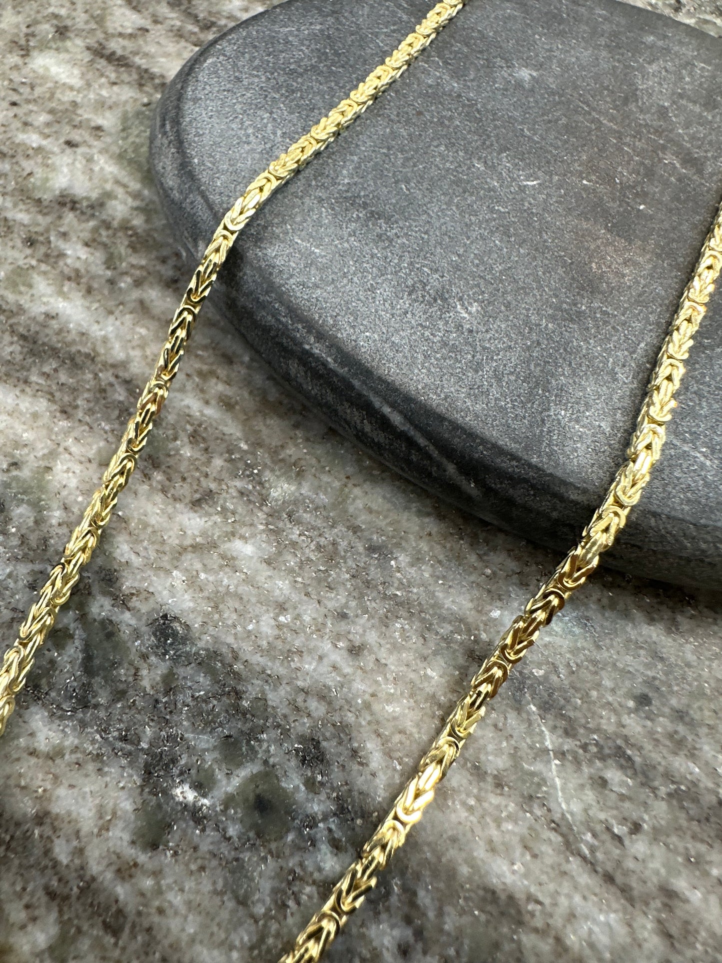 Prachtige 14K Gouden Koningsketting – 65 cm | 2,6 mm | Byzantijnse Stijl & Luxe