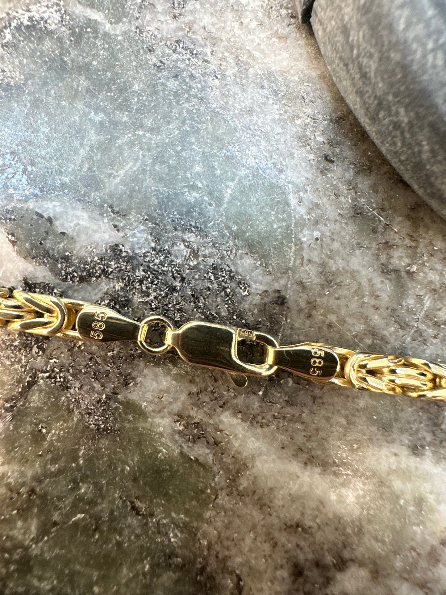 Prachtige 14K Gouden Koningsketting – 55 cm | 4 mm | Luxe & Krachtig