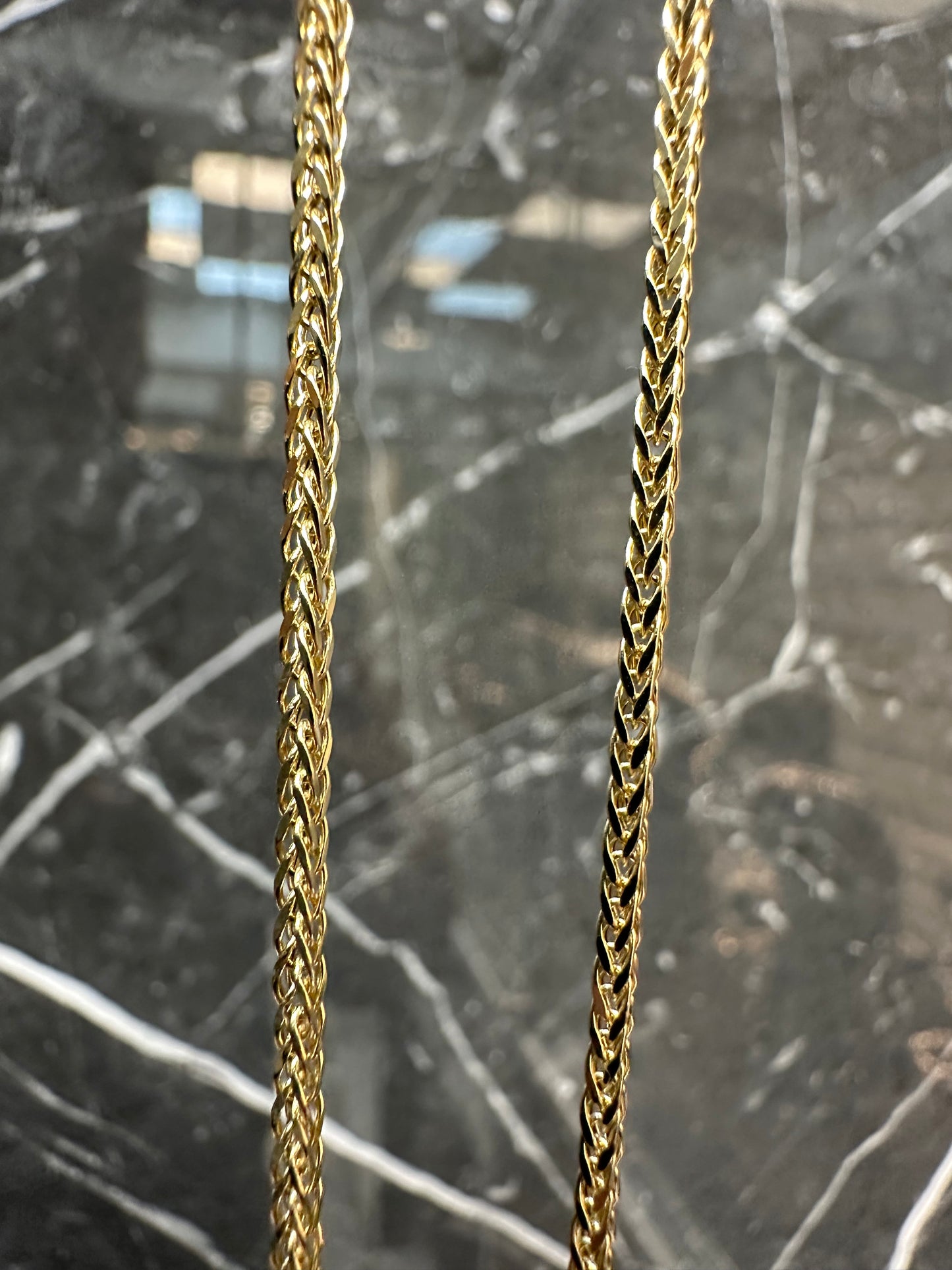14K Gouden Vossenstaart Ketting – 2 mm | 60 cm | Elegant & Tijdloos