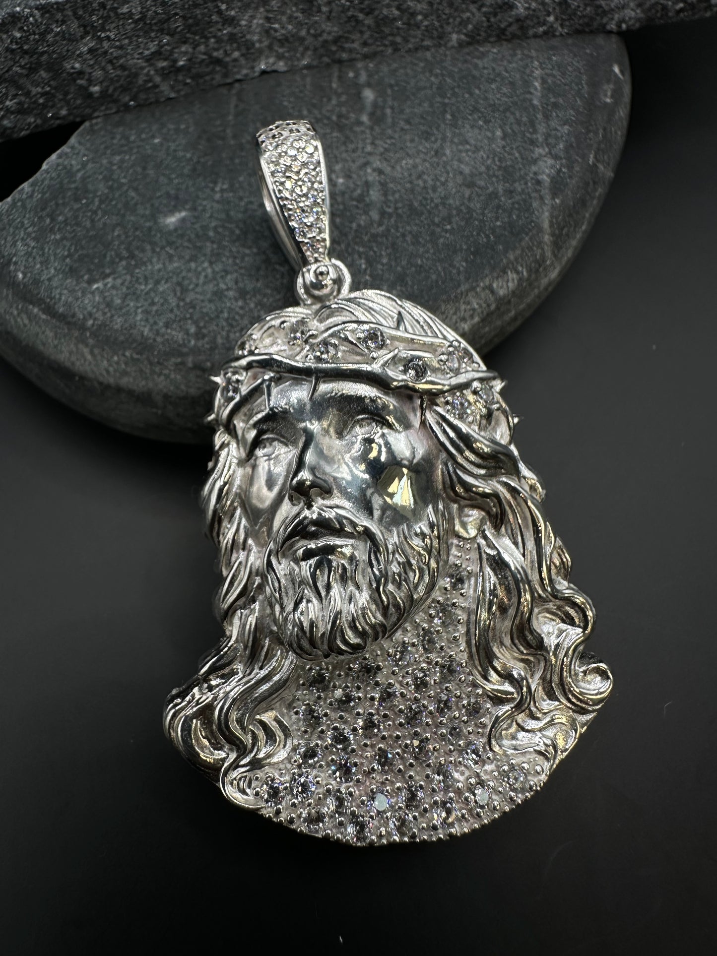 Gedetailleerde 925 Zilveren Jezus Piece