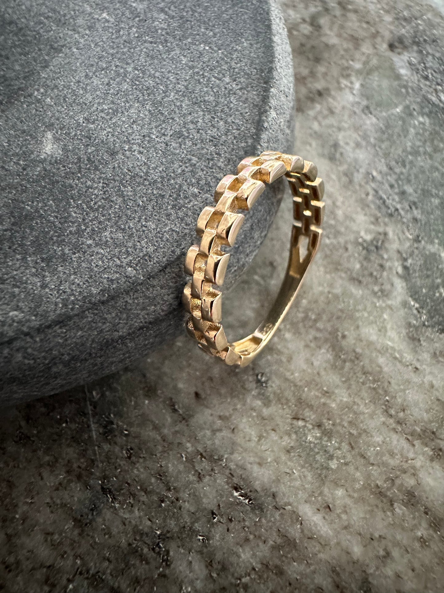 Prachtige 14K Gouden Rollie Ring