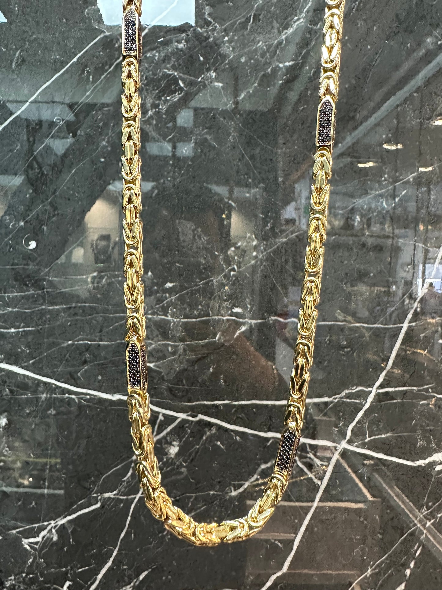 Prachtige 14k Gouden Koningsset met onyx