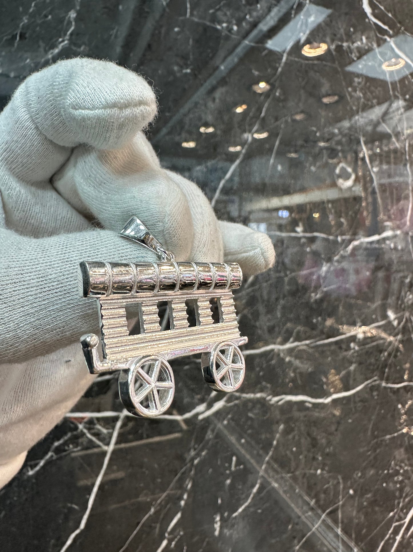 Sam’s Juwelen – 925 Zilveren Woonwagen Hanger