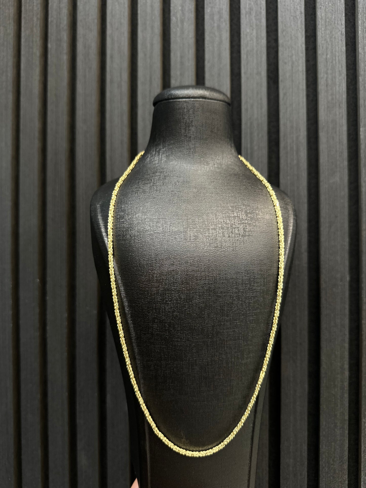Prachtige 14K Gouden Koningsketting – 65 cm | 2,6 mm | Byzantijnse Stijl & Luxe