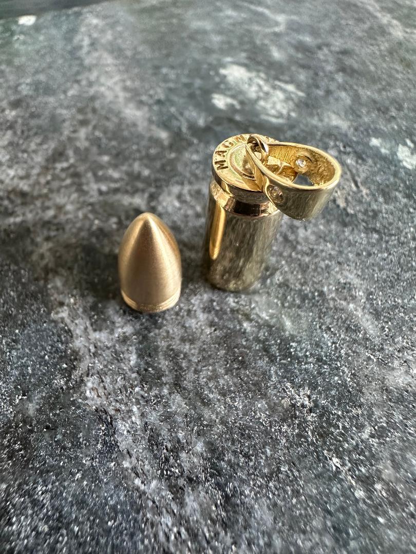 14k Gouden Magnum 45 Kogel Hanger