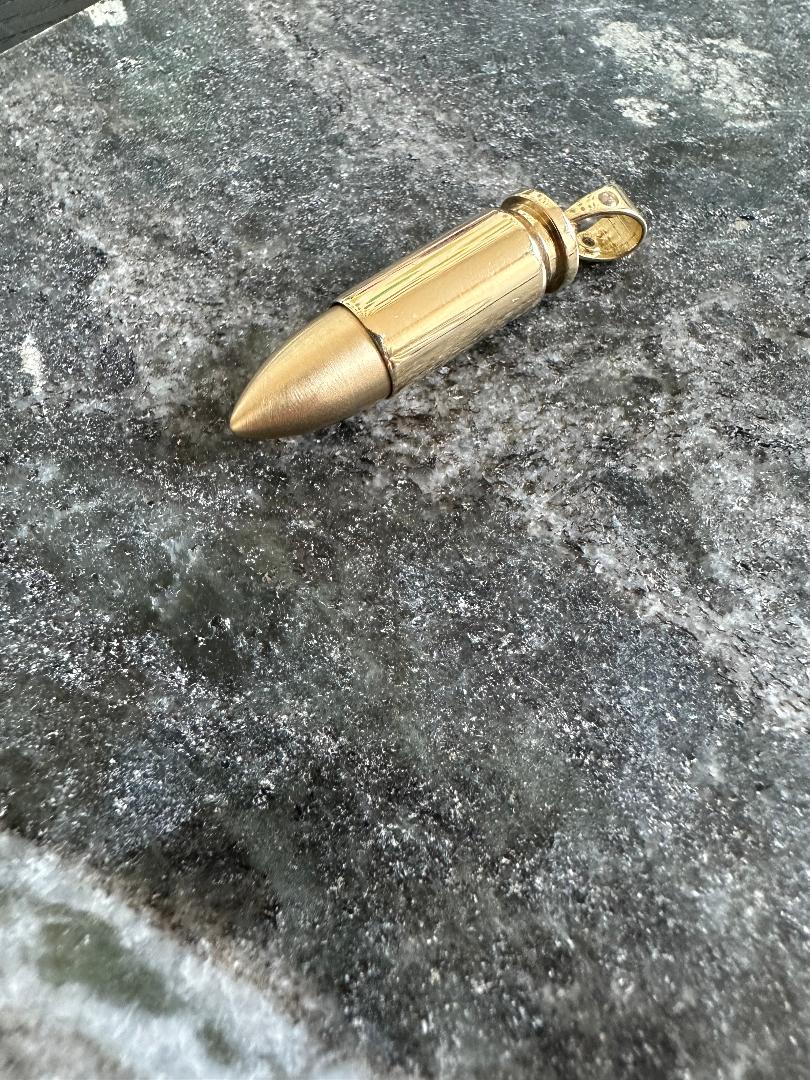 14k Gouden Magnum 45 Kogel Hanger