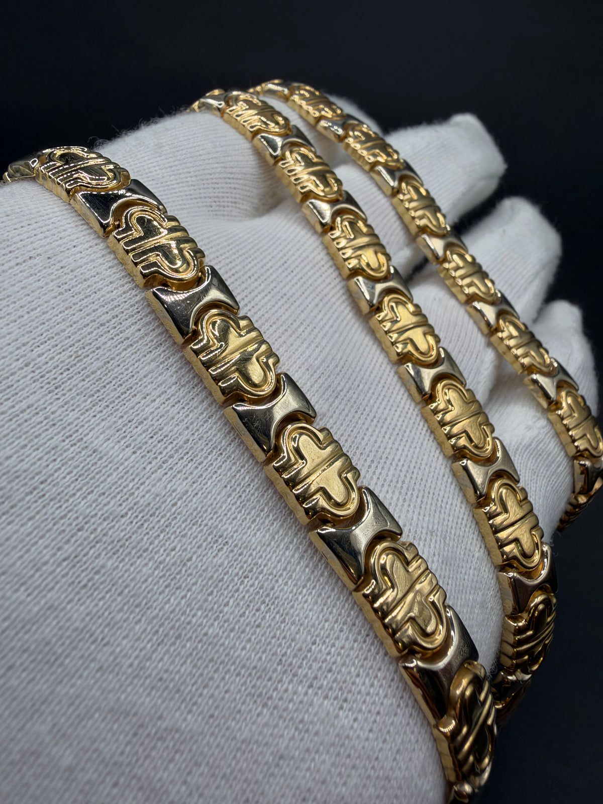18K Gouden Set met Collier en Armband – 9,3 mm