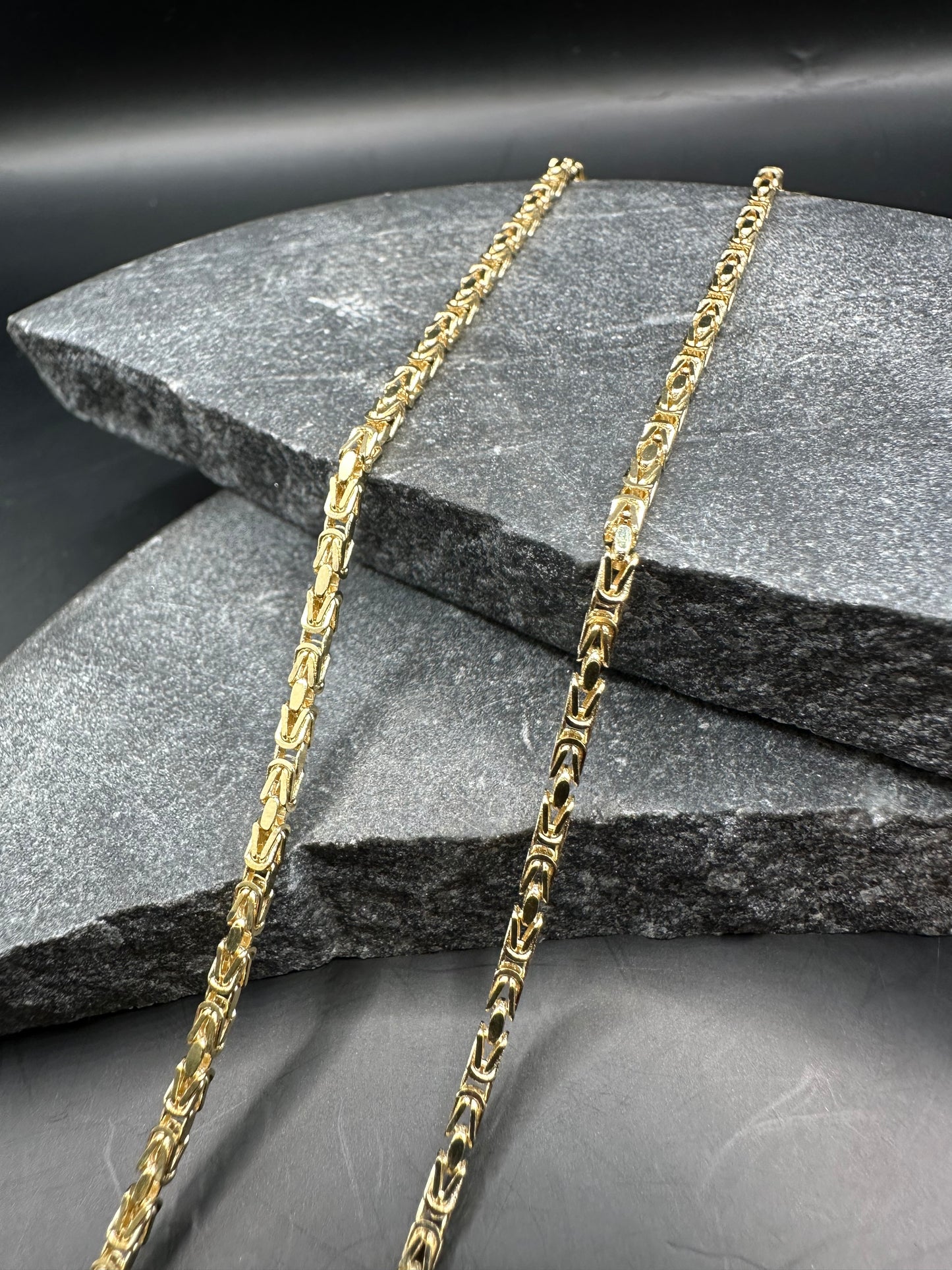 14K Gouden Massieve Elegante Koningsketting – 2,1 mm| Unisex