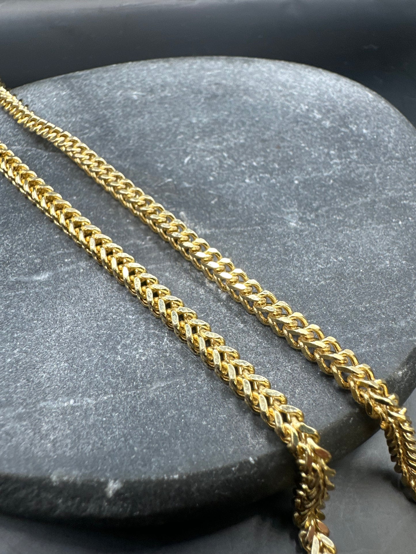 14K Gouden Franco Ketting – 3,3 mm – 70 cm