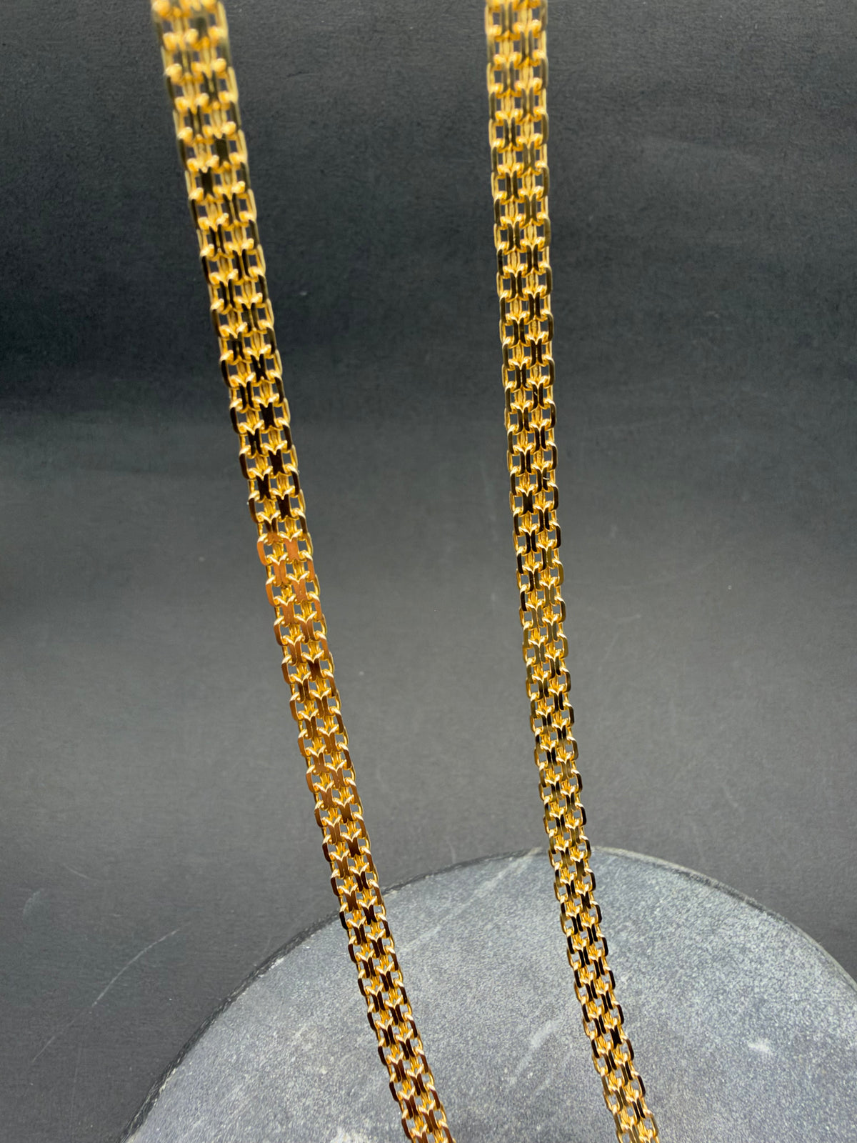 14K Gouden Massieve Bismarck Collier – 51 cm – 4,5 mm – Unisex