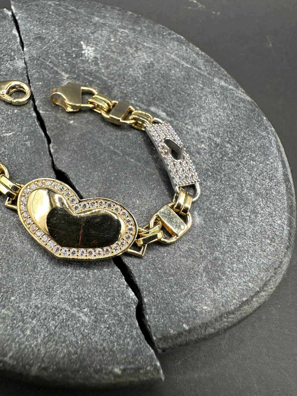 14K Gouden Armband met Zirkonia – 15 cm | 5,4 mm