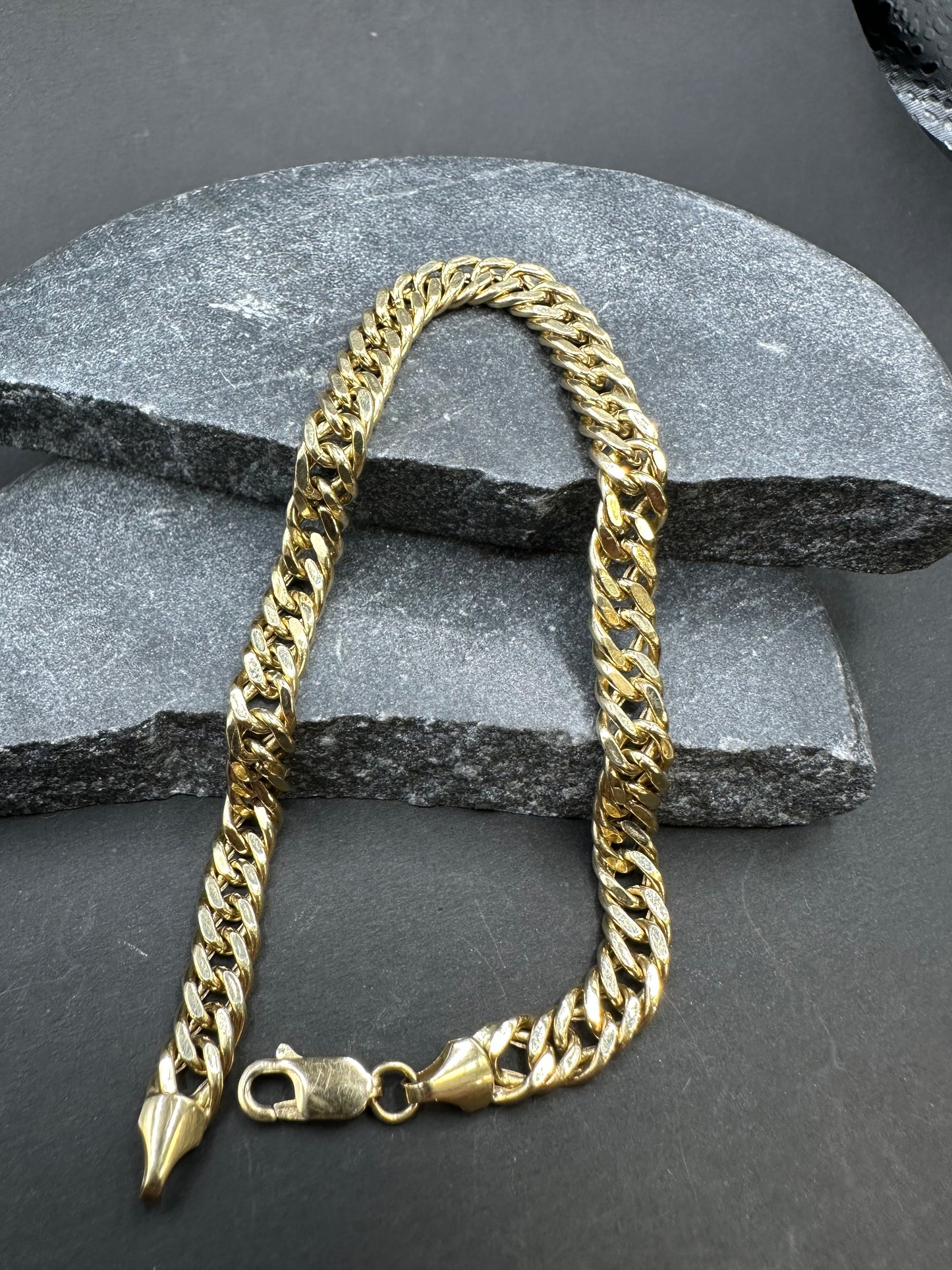 18K Gouden Miami Cubaan Link Armband – 21,5 cm
