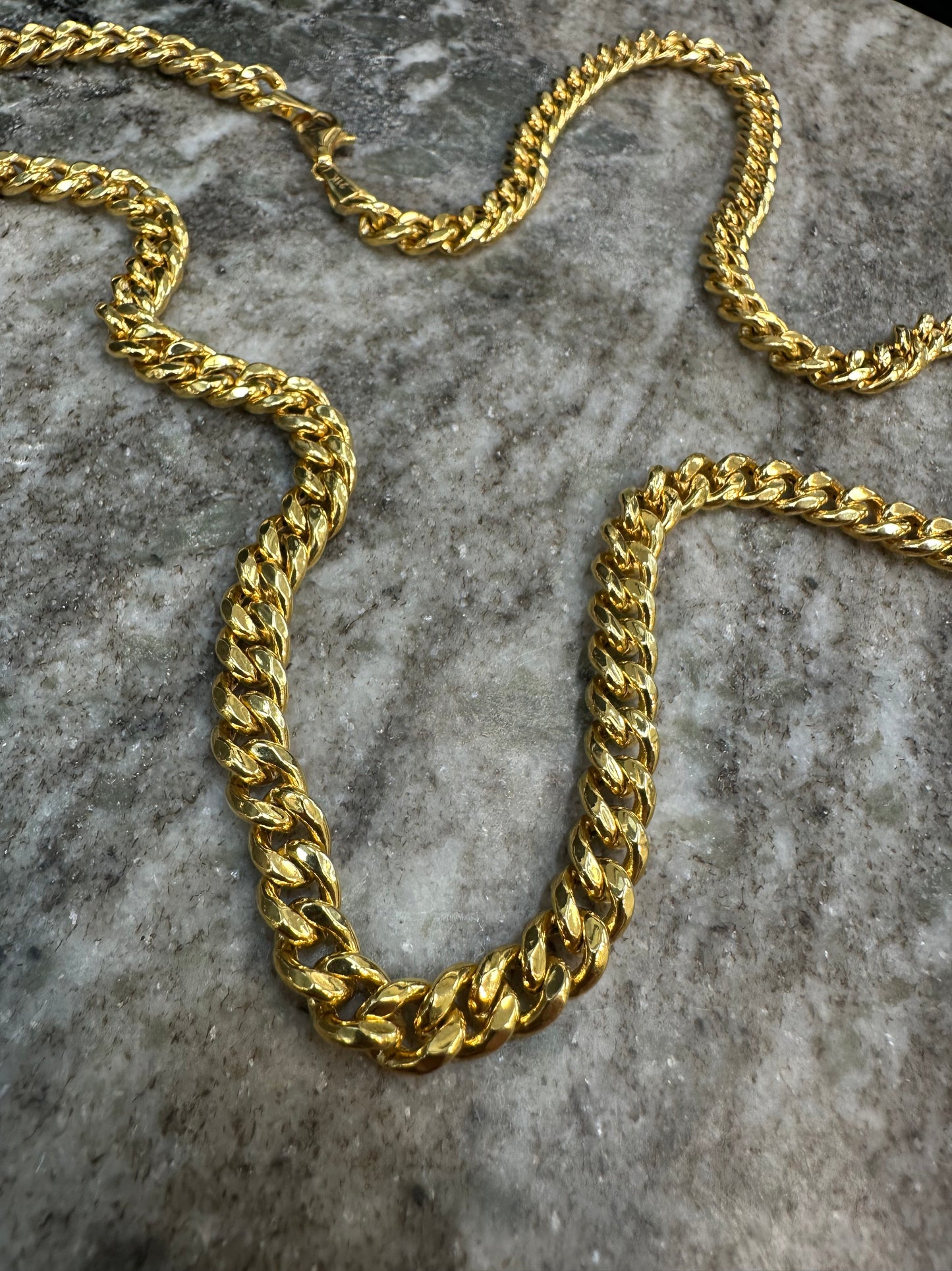 21K Gouden Gourmet Ketting – Dubai Collectie – 60 cm